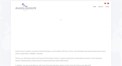 Desktop Screenshot of andeshorizoncapital.com